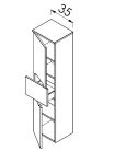 Fali szekrény, TBoss Lima F140 2A1F