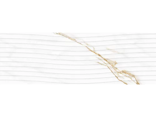 Dekorlap, Mirello Bianco d Oro Decor 29,5X90 Shiny Rect. 225537