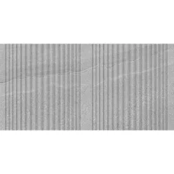   Dekorlap, Mirello Norwick Decor Grey 29,5X59,5 Shiny Rect. 225708