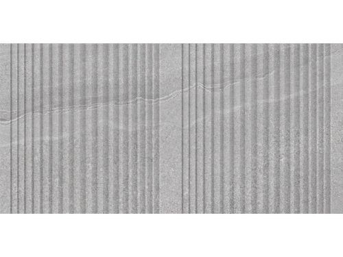 Dekorlap, Mirello Norwick Decor Grey 29,5X59,5 Shiny Rect. 225708