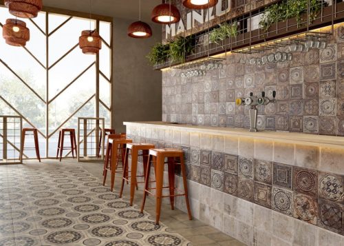 Csempe, Mainzu TIN-TILE RUSTY MIX 20X20