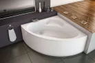 Hidromasszázs kád, Kolpa San Royal 130x130 előlapos sarokkád kombinált masszázsrendszerrel