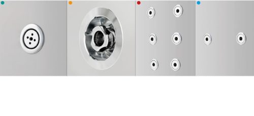 Hidromasszázs kád, Kolpa San Nabucco 190×120 előlapos fürdőkád kombinált masszázsr.,mikrofúvóka