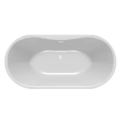   Kád, Kolpa San 593790 Comodo-FS 185×90 térbenálló kád, fekete/fehér