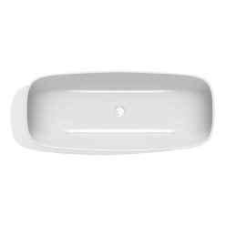   Kád, Kolpa San 592470 Milo-FS 174×75 szabadon álló fürdőkád, világoszöld-fehér