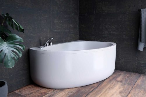 Kád, Kolpa San 565250 Libretto 170x110 beépíthető asszimmetrikus sarok kádtest, jobbos