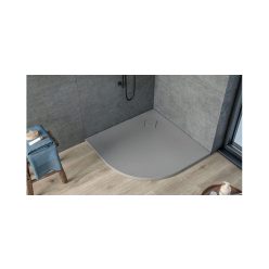   Zuhanytálca, Kolpa San 922880 Moonwalk 90x90 antracit, íves