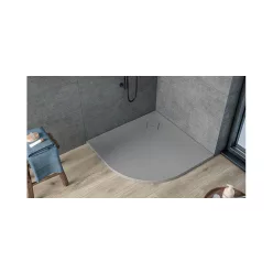   Zuhanytálca, Kolpa San 922900 Moonwalk 100x100 antracit, íves