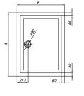 Zuhanytálca, Kolpa San 534540 Canary 120x80 fehér, előlappal