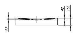 Zuhanytálca, Kolpa San 565970 Drop 90x90 előlappal