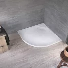 Zuhanytálca, Kolpa San 565690 Drop 90x90 íves