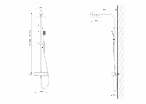 Zuhanyszett, Aquatek PG-09 zuhanyszett