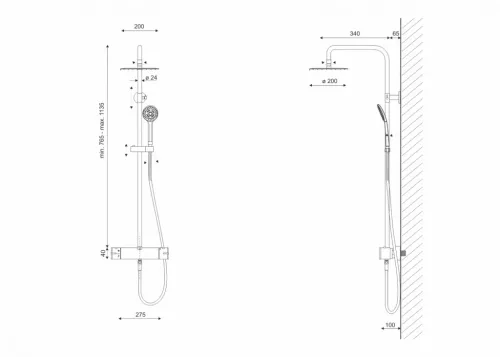 Zuhanyszett, Aquatek PG-11 zuhanyszett