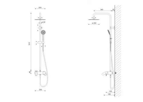 Zuhanyszett, Aquatek PG-22 zuhanyszett