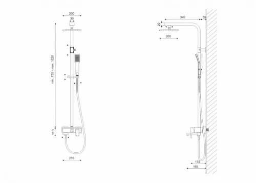 Zuhanyszett, Aquatek PG-23 zuhanyszett