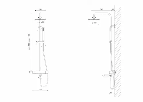Zuhanyszett, Aquatek PG-69 zuhanyszett