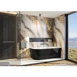 Kád, Aquatek Indianapolis fekete 170x80 jobbos