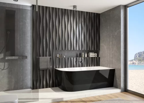 Kád, Aquatek Indianapolis fekete 170x80 jobbos