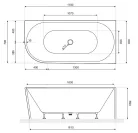 Kád, Aquatek Indianapolis 170x80 jobbos