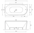 Kád, Aquatek Indianapolis 170x80 balos