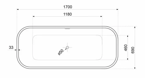 Kád, Aquatek Seattle 170x69