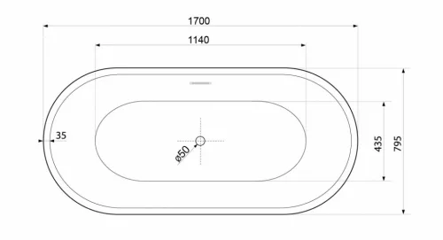 Kád, Aquatek Atlantic 170x79,5