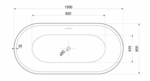 Kád, Aquatek Atlantic 150x80