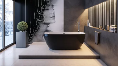 Kád, Aquatek Daytona black 160x81