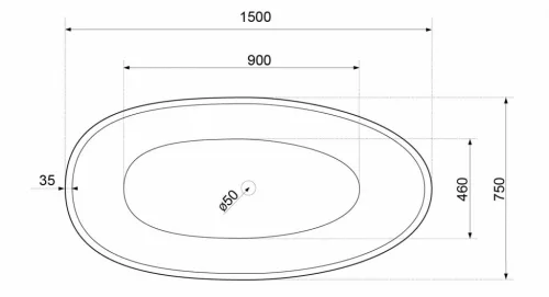 Kád, Aquatek Oklahoma 150x75