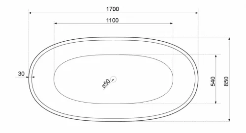 Kád, Aquatek Las Vegas 170x85