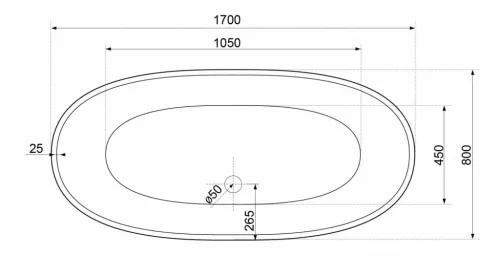 Kád, Aquatek Baltimore 170x80