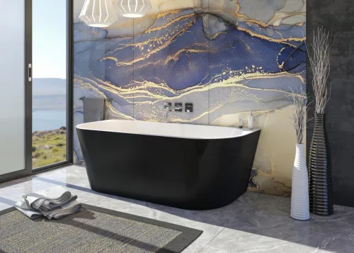 Kád, Aquatek Philadelphia Black 170x80