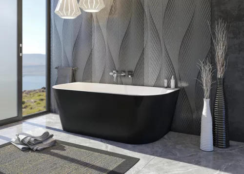 Kád, Aquatek Philadelphia Black 170x80