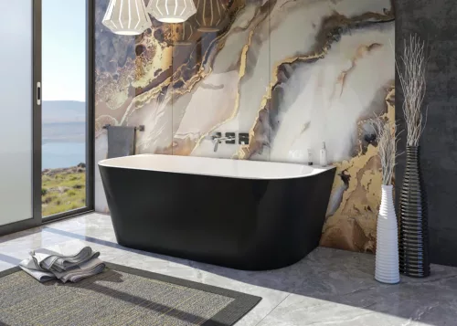 Kád, Aquatek Philadelphia Black 150x75