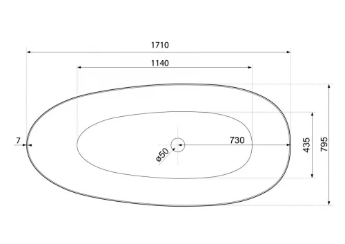 Kád, Aquatek Julia 171x79,5