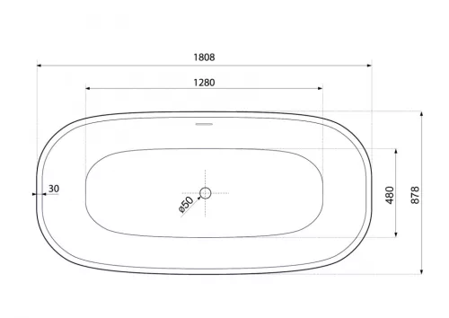 Kád, Aquatek Linda 180x88