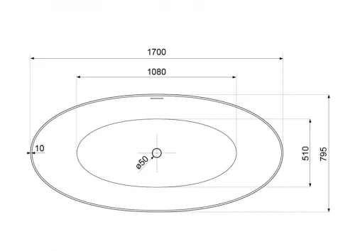 Kád, Aquatek Sharon 170x79,5