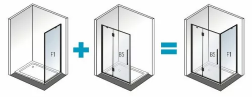 Zuhanyfal, Aquatek JAGUAR F1 85x202