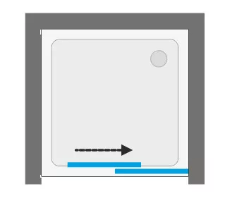 Zuhanyajtó, Aquatek INFINITY B2 110x200 jobbos