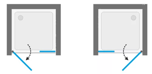 Zuhanyajtó, Aquatek PARTY B7 105x195