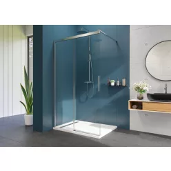   Zuhanyajtó, Aquatek WELLNESS K2 110x200 átlátszó üveggel