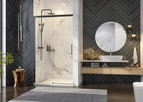 Zuhanyajtó, Aquatek WELLNESS BLACK B2 145x200