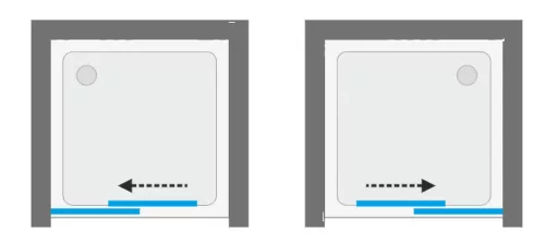 Zuhanyajtó, Aquatek WELLNESS BLACK B2 160x200