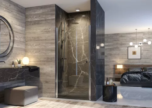 Zuhanyajtó, Aquatek GLASS B1 70x195 átlátszó üveggel