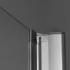 Zuhanyajtó, Aquatek GLASS B1 60x195 króm/matt üveggel
