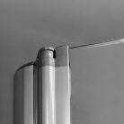 Zuhanyajtó, Aquatek GLASS B2 90x195 króm/átlátszó üveggel