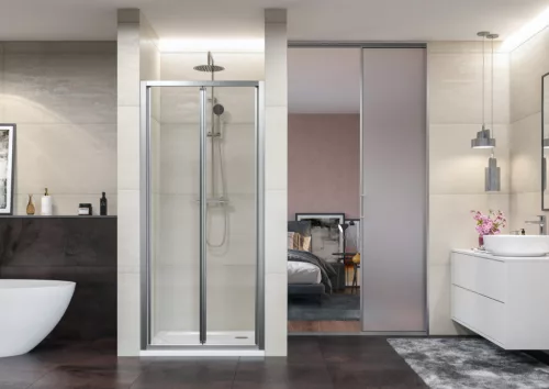 Zuhanyajtó, Aquatek DYNAMIC B6 100x195 átlátszó üveggel