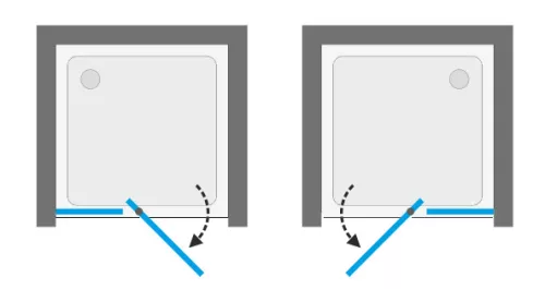 Zuhanyajtó, Aquatek MASTER B5 100x185 átlátszó üveggel