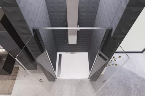 Zuhanyajtó, Aquatek YES B2 85x200 átlátszó üveggel