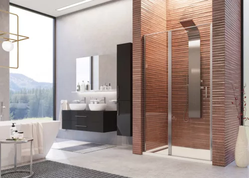 Zuhanyajtó, Aquatek YES B5 140x200 átlátszó üveggel